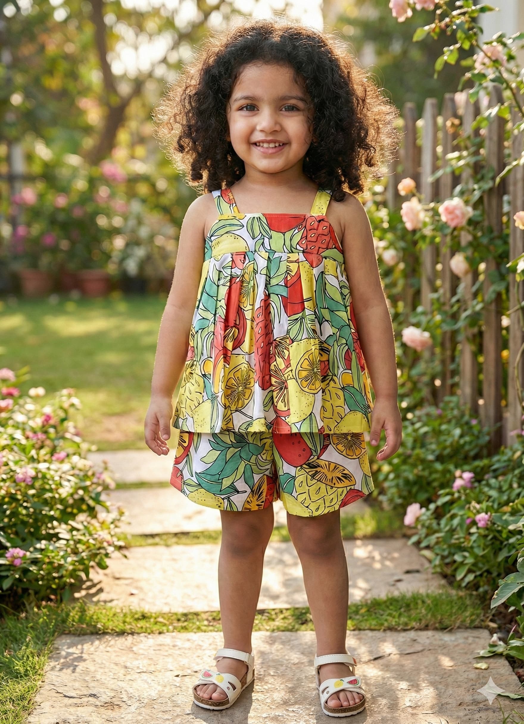 Fruit Print Short Sets