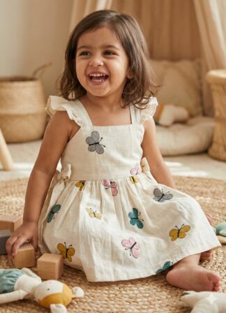 Butterfly Embroided Frock