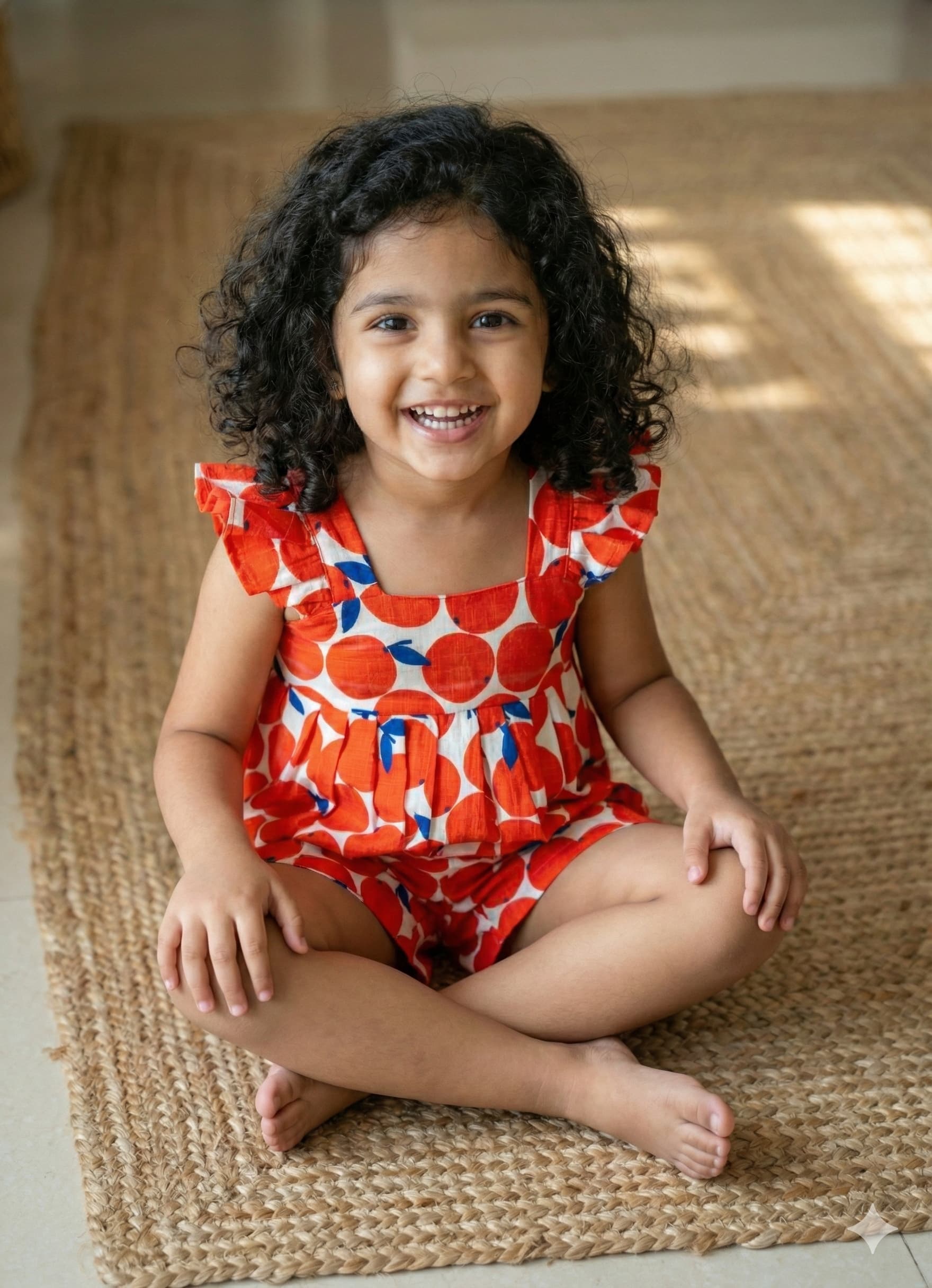 Orange Print Short Sets - Image 2