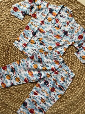 Space Print Night Suit