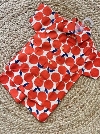 Orange print coord set