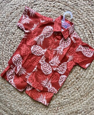 Mahroon pineapple coord set