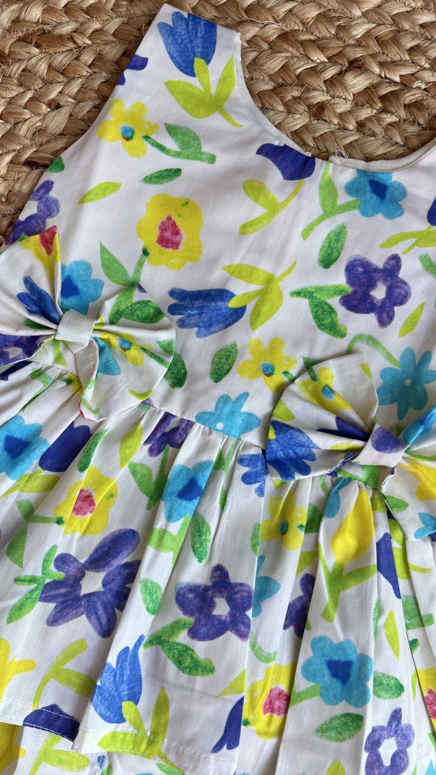 White Flower Print Short Set - Image 4