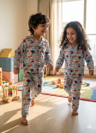 Space Print Night Suit