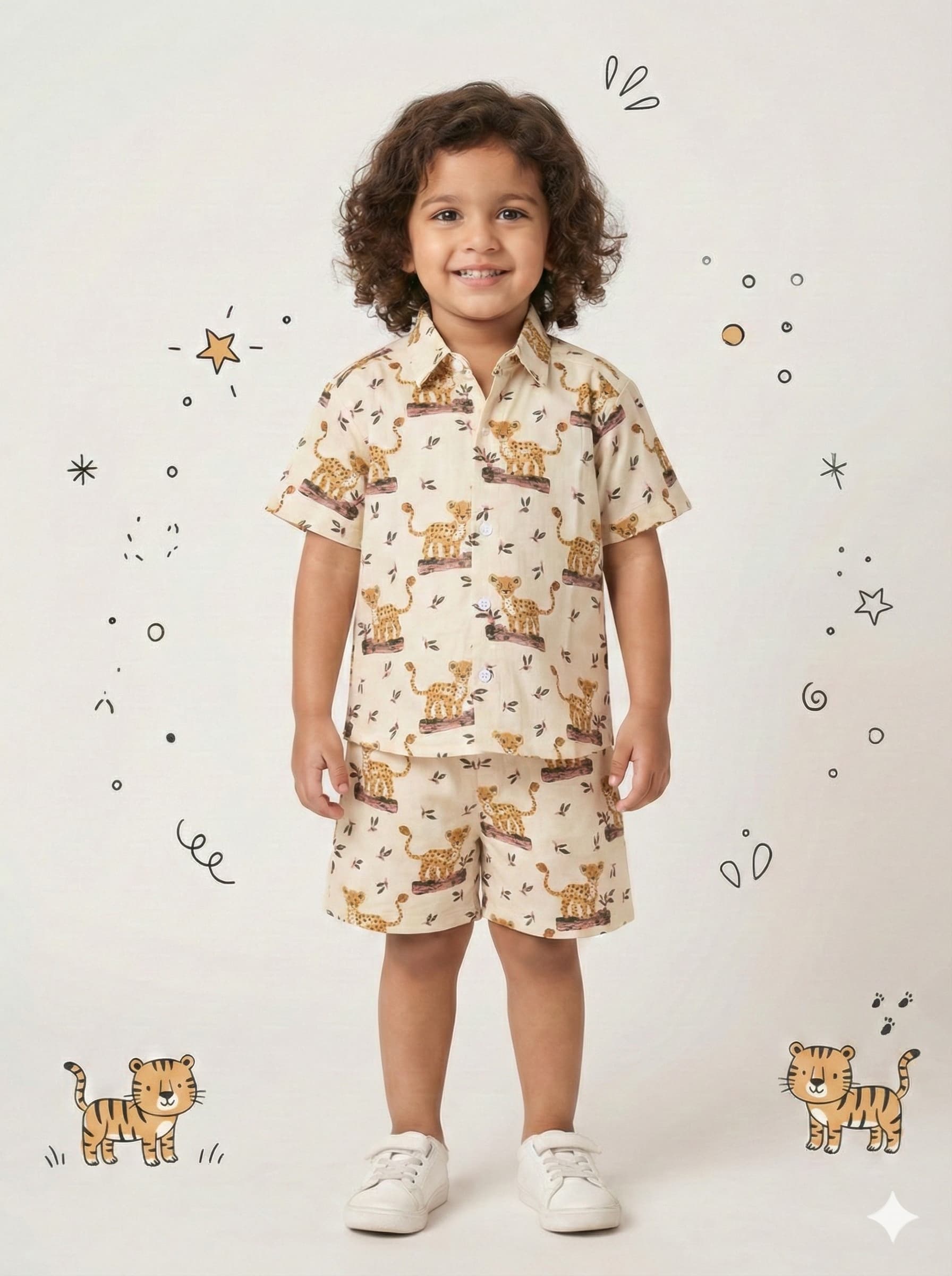 Cheetah print coord set