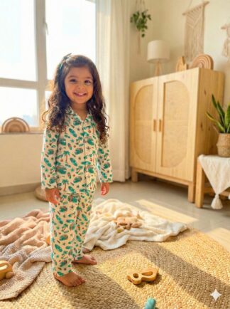 Beach print night suit