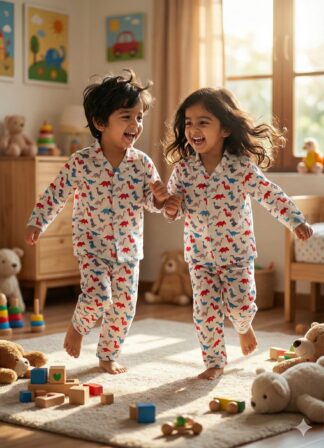 Dinosaur print night suit