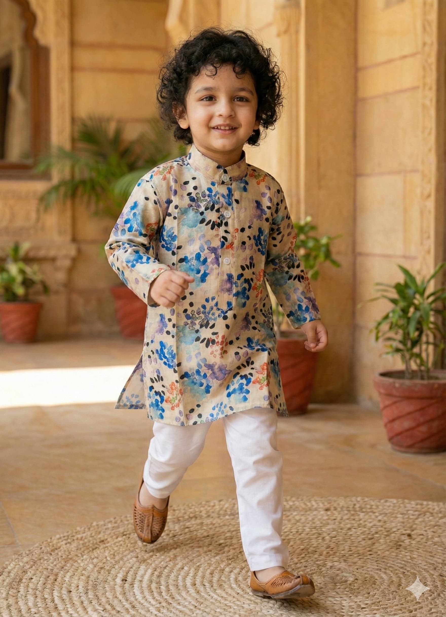 Water color dream silk kurta pyjama - Image 2