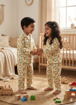 Aircraft print night suit