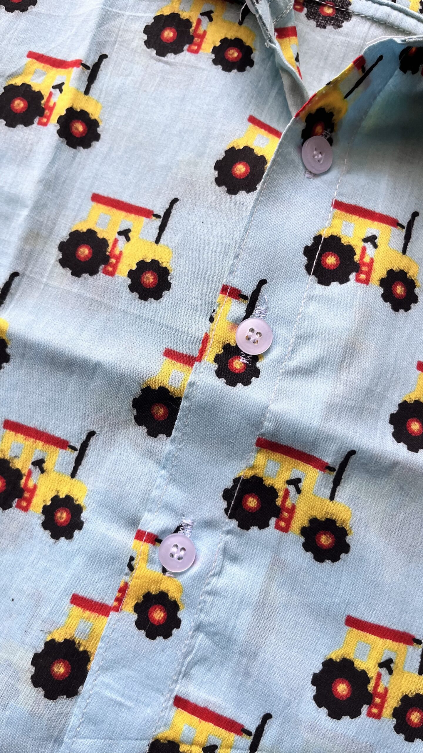 Blue tractor print coord set - Image 4