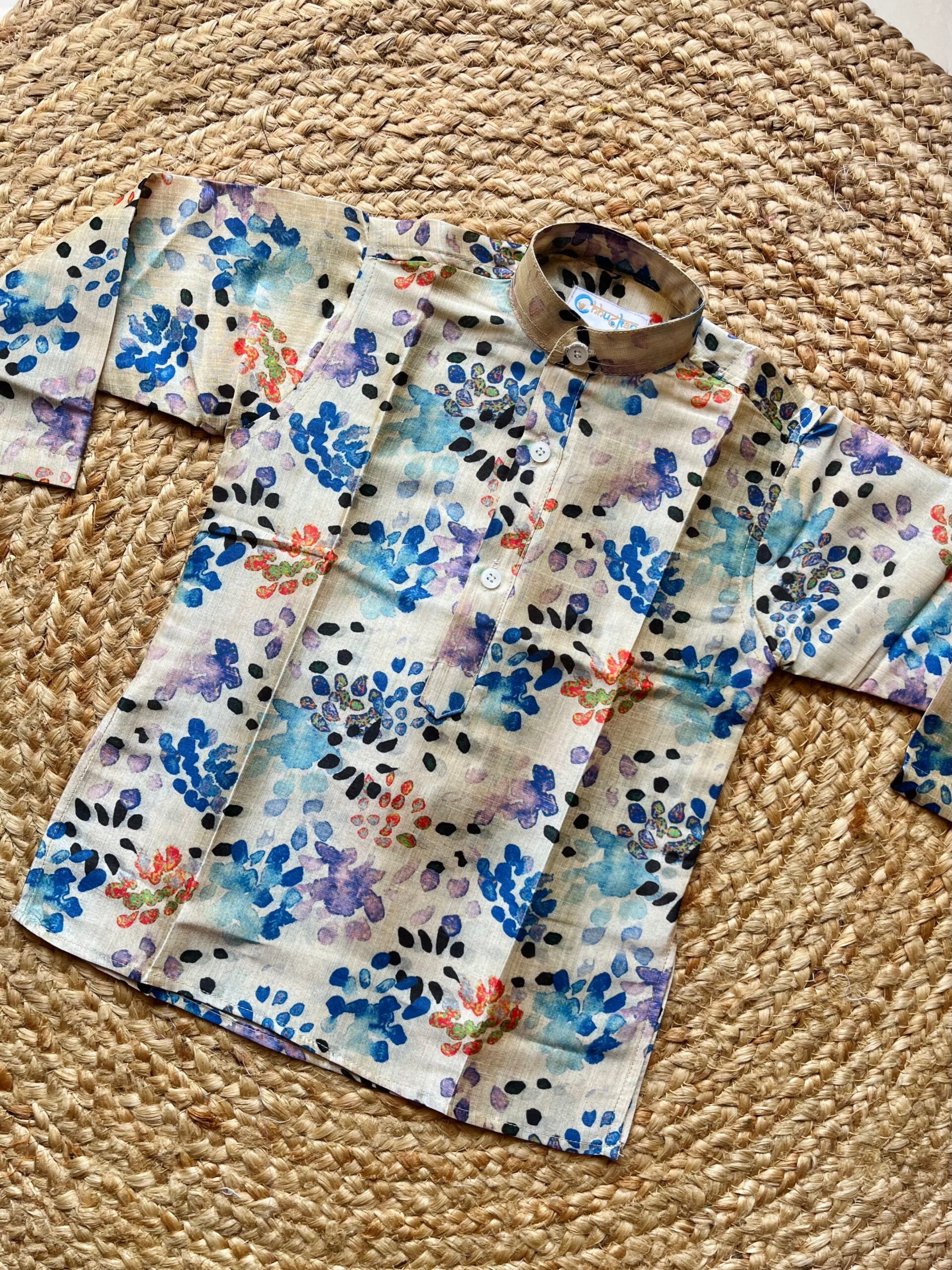 Water color dream silk kurta pyjama - Image 3