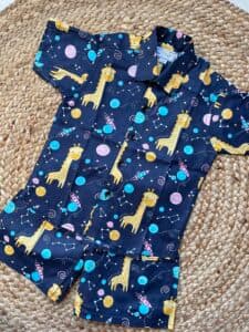 Blue giraffe print coord set - Image 3