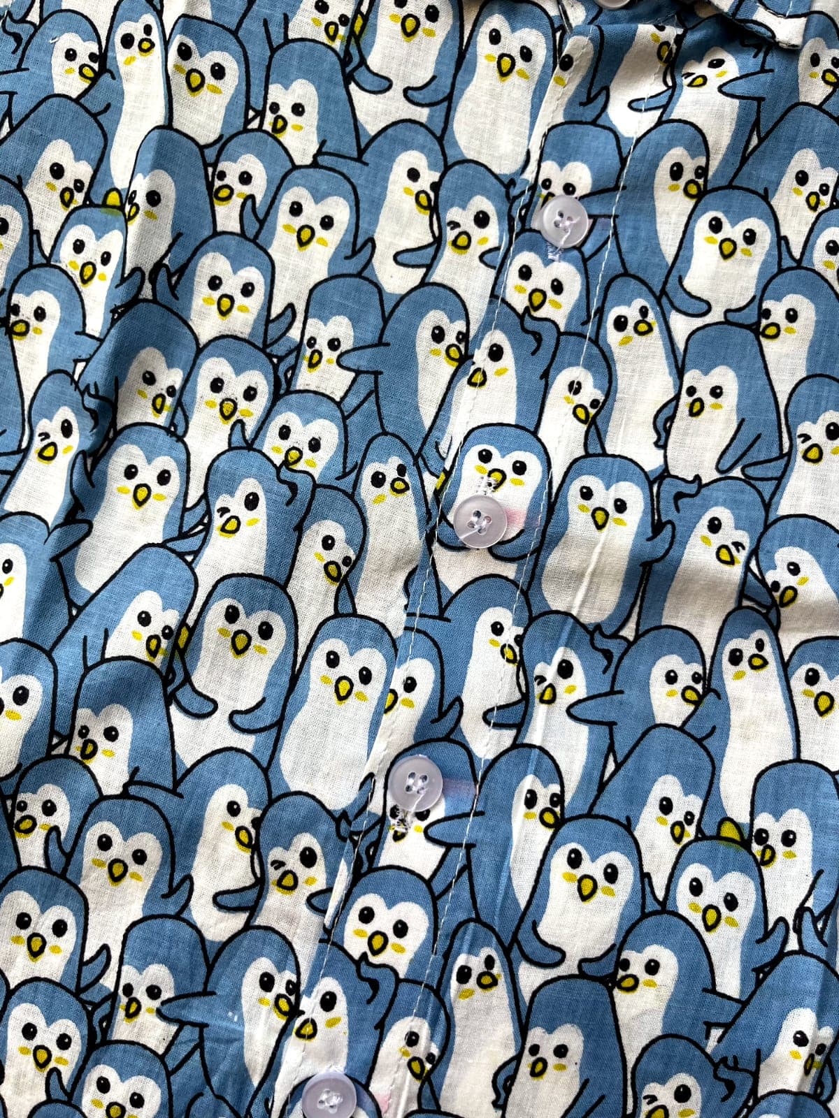 Blue penguin print coord set - Image 4