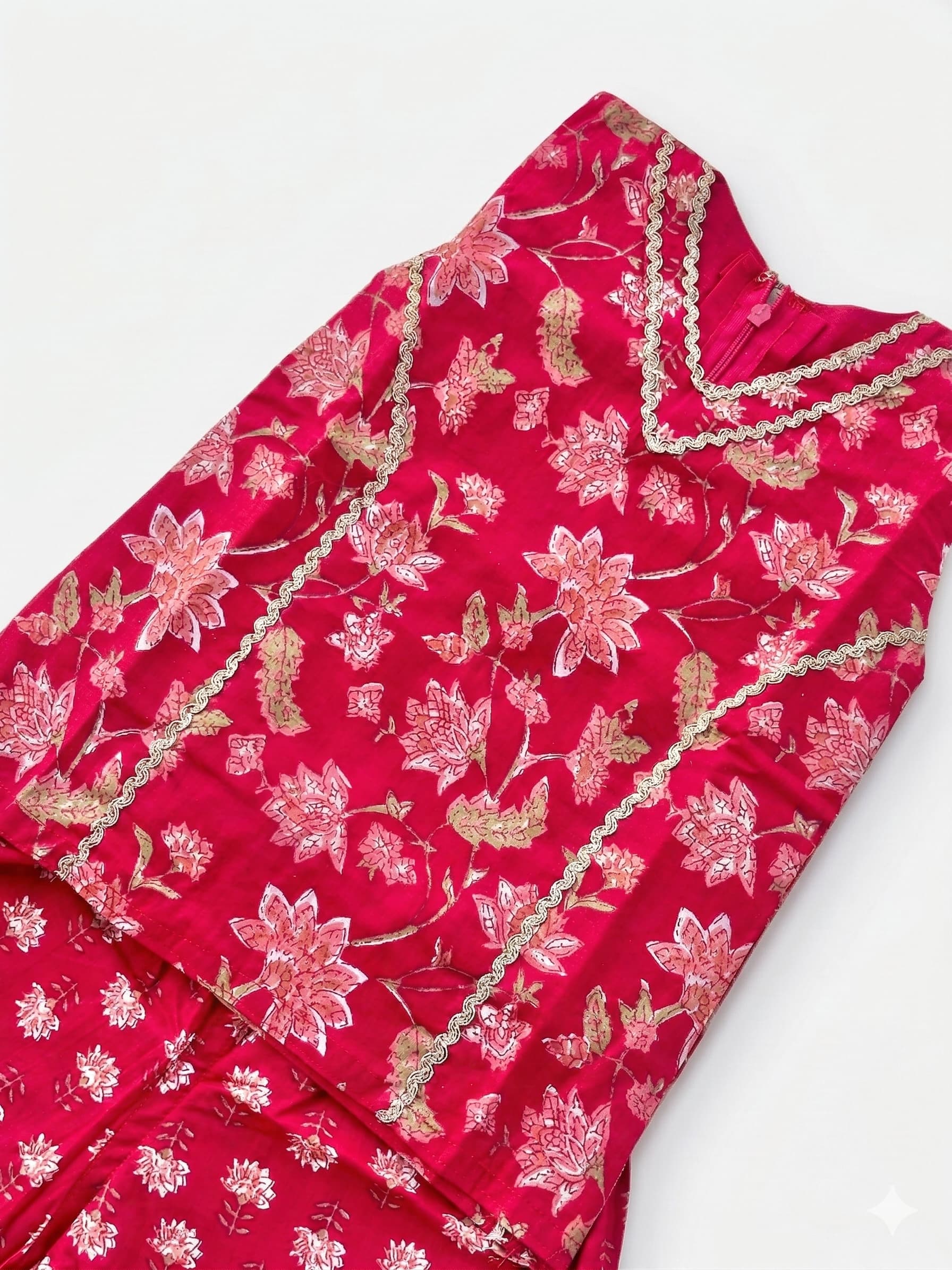 Royal pink blossom plazo set - Image 4