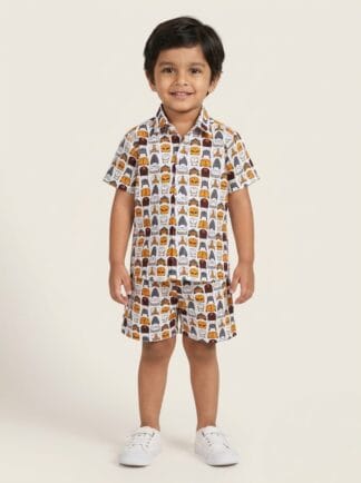 Animal mask print coord set