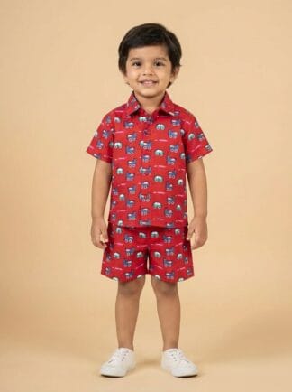 Red wheeler coord set