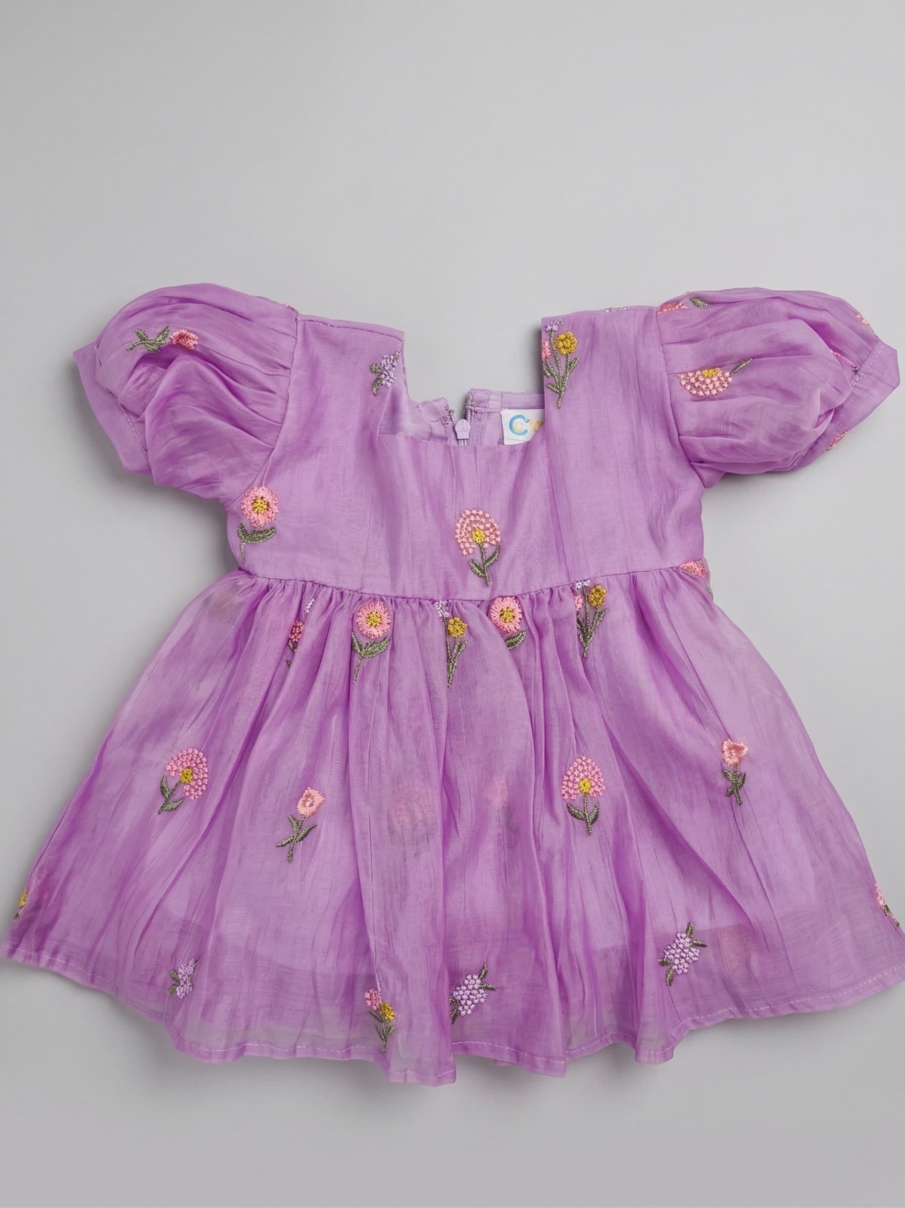 Mauve embroidered petal tunic - Image 3