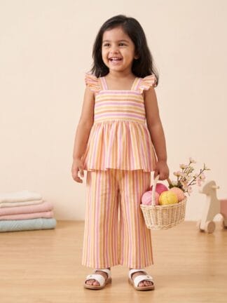 Pastel stripes coord set