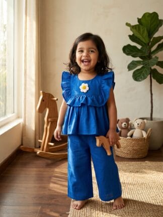 Blue daisy coord set