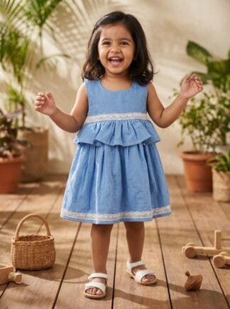 Vintage blue lace frock