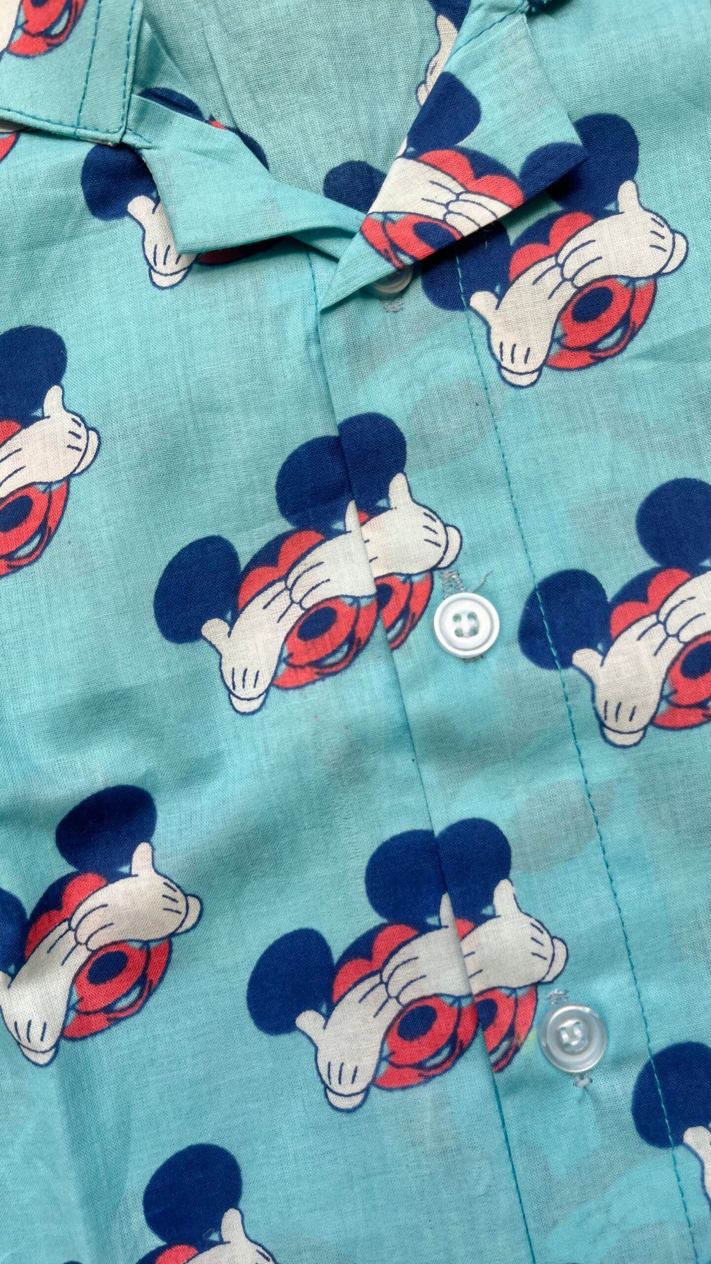 Blue mickey mouse print night suit - Image 4